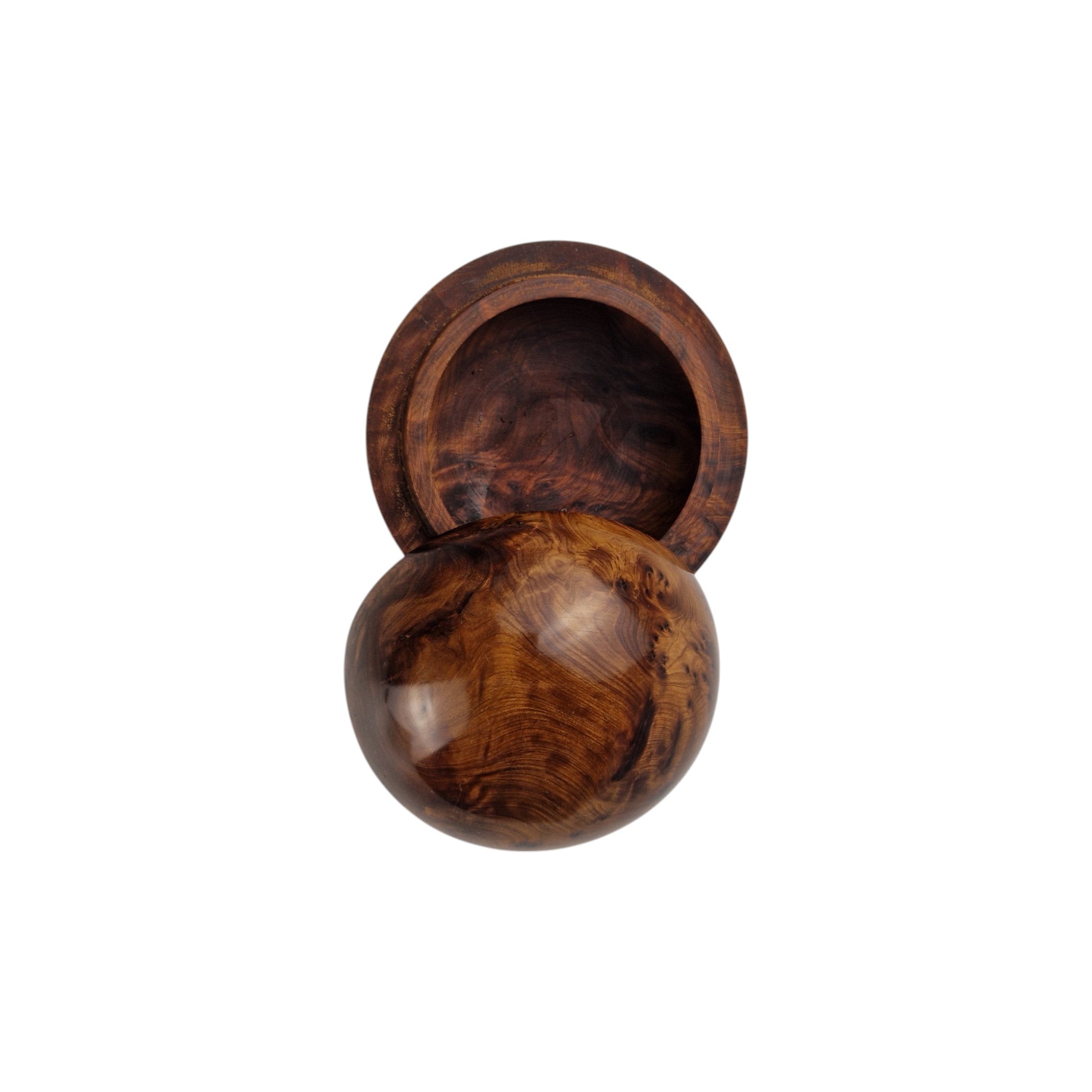 Thuya wood jewelry round Box
