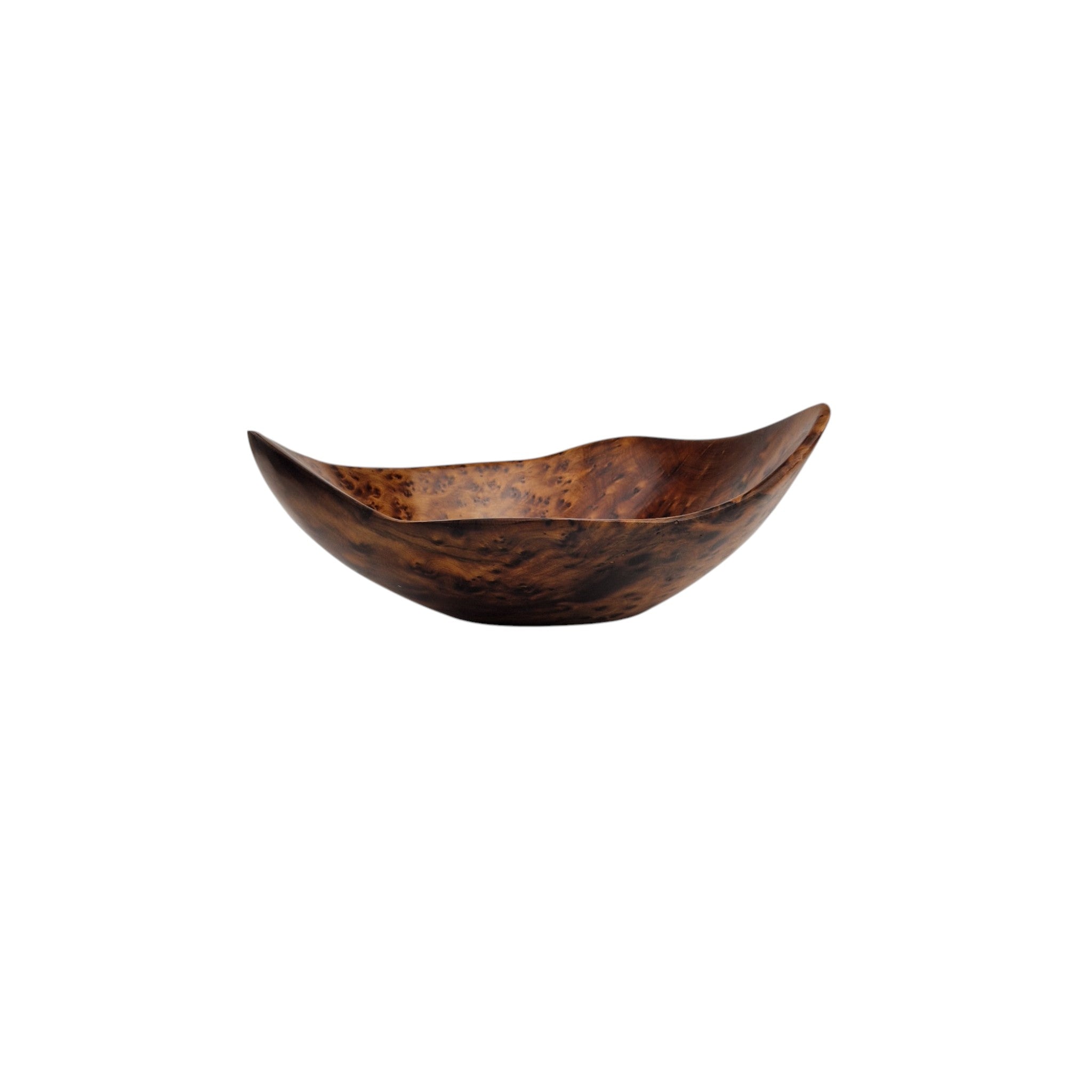 Sculpted Moroccan Thuya Wood art bowl