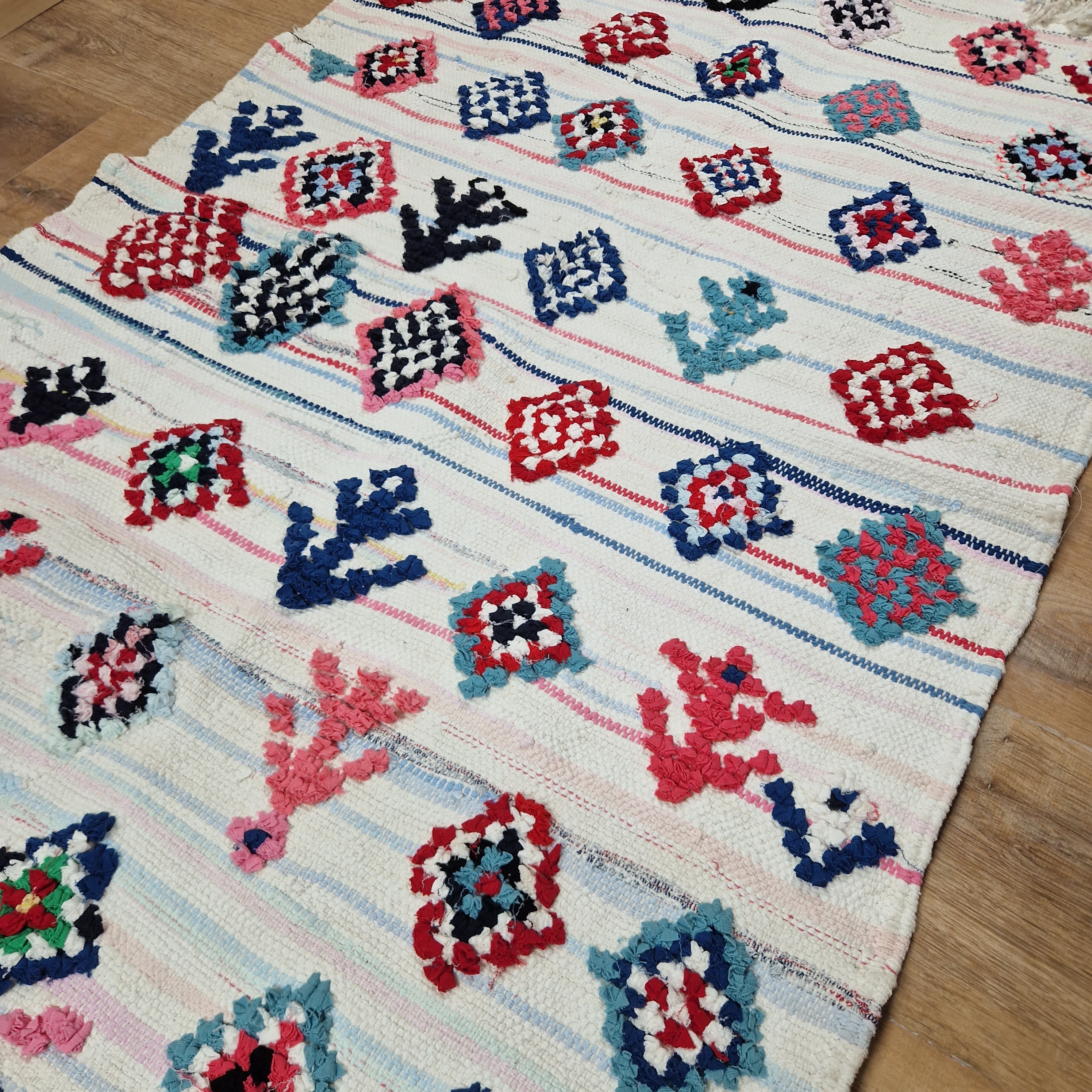 Moroccan Rug Boucharouit – Cotton 3’x 5’