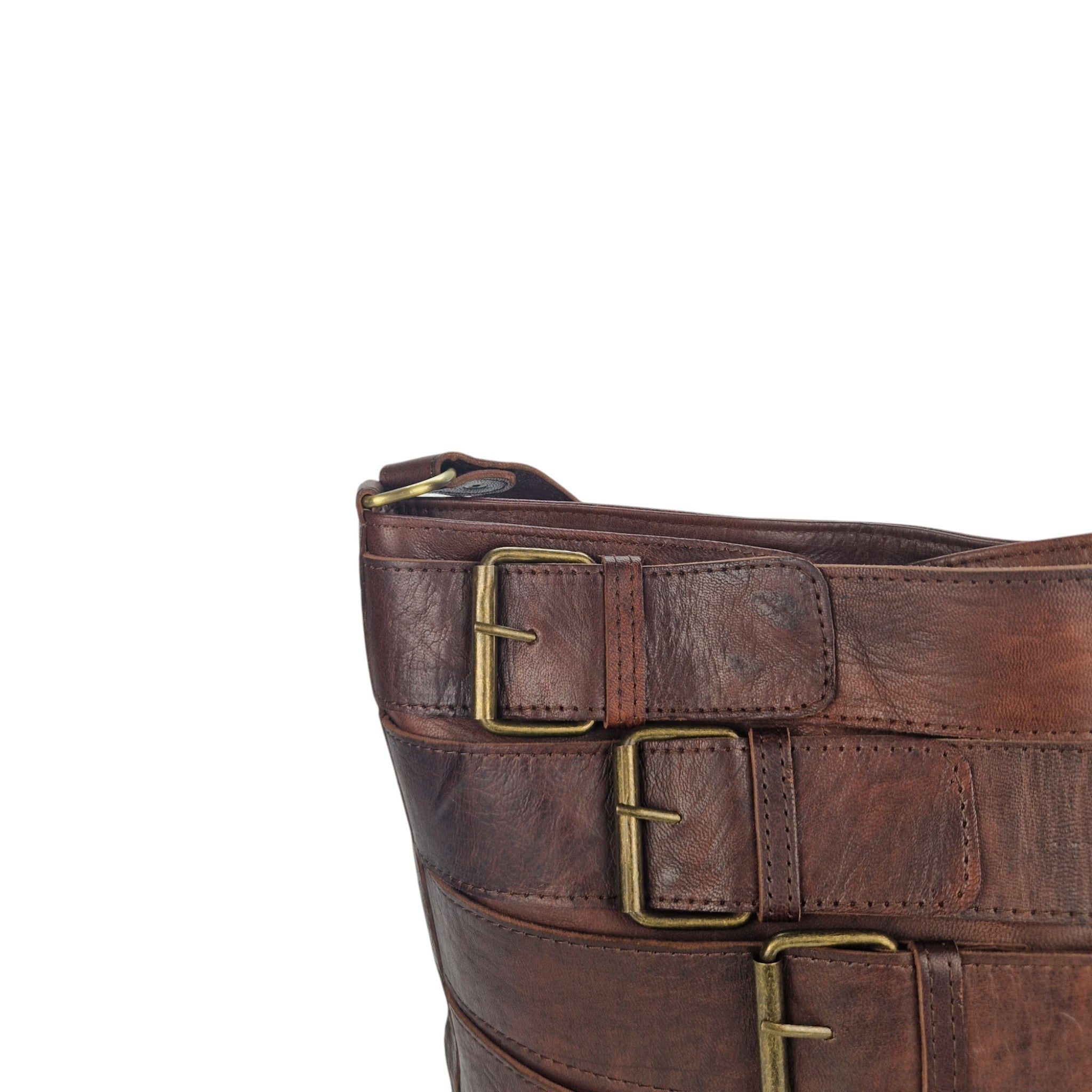 Leather Handbag of Buckle