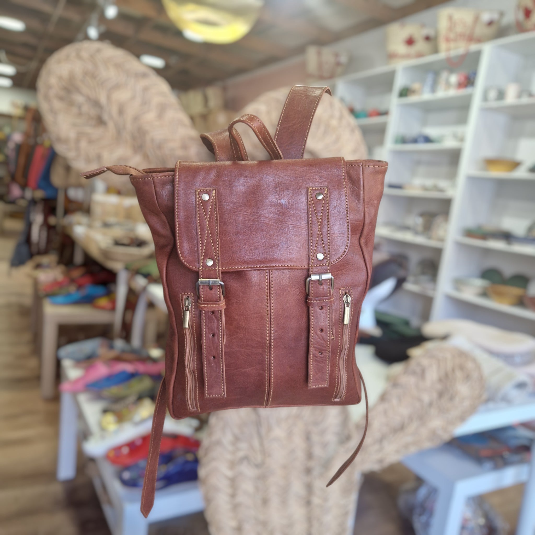 LEATHER BACKPACKS