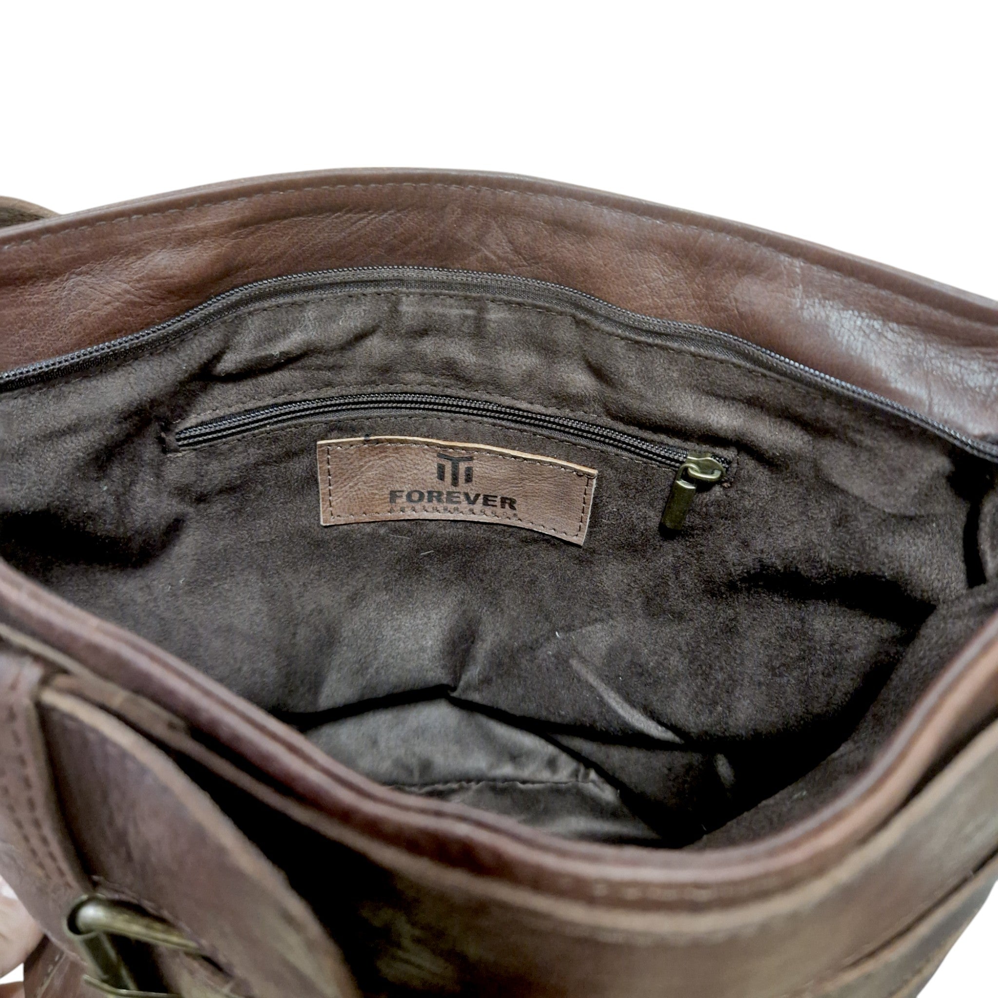 Leather Handbag of Buckle