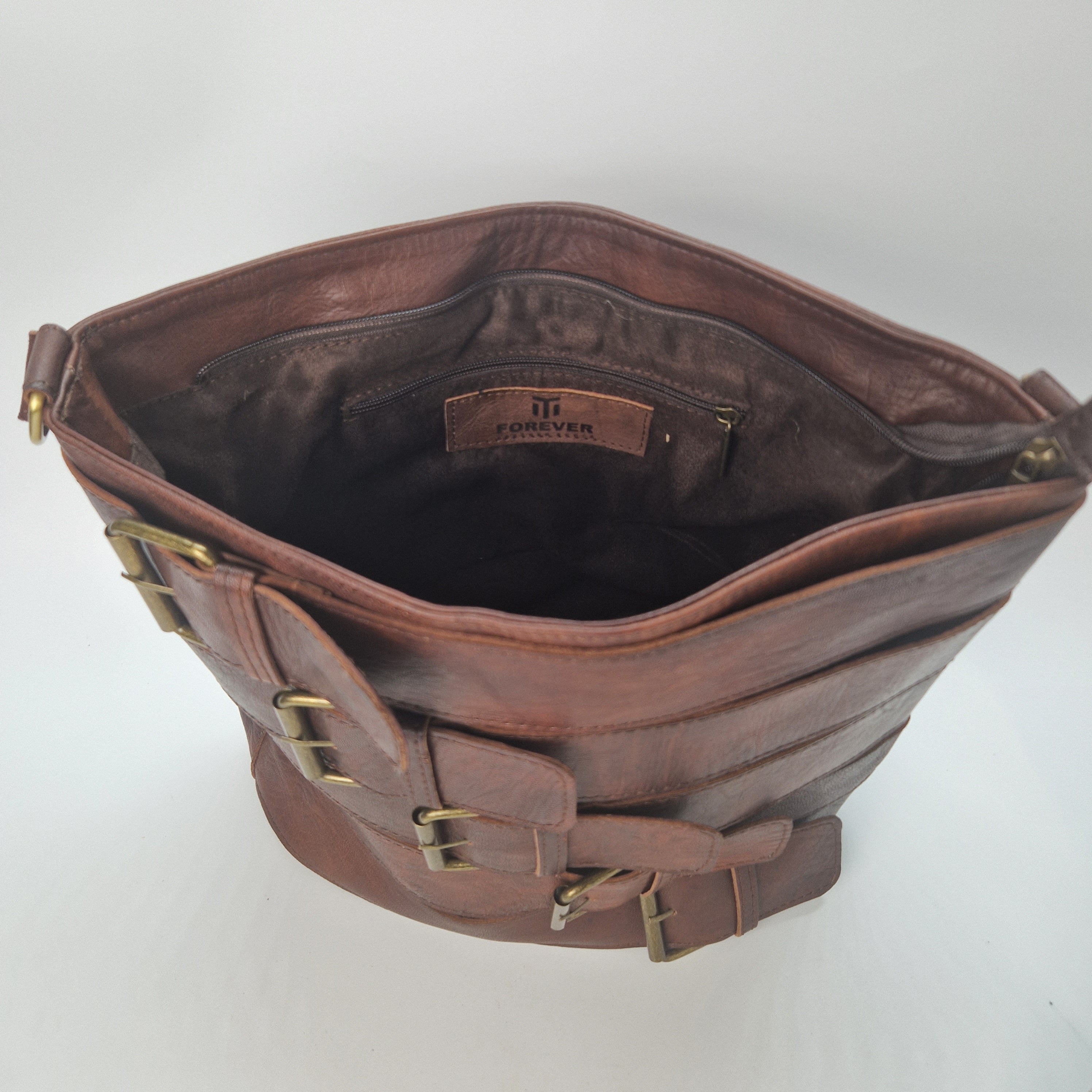 Leather Handbag of Buckle