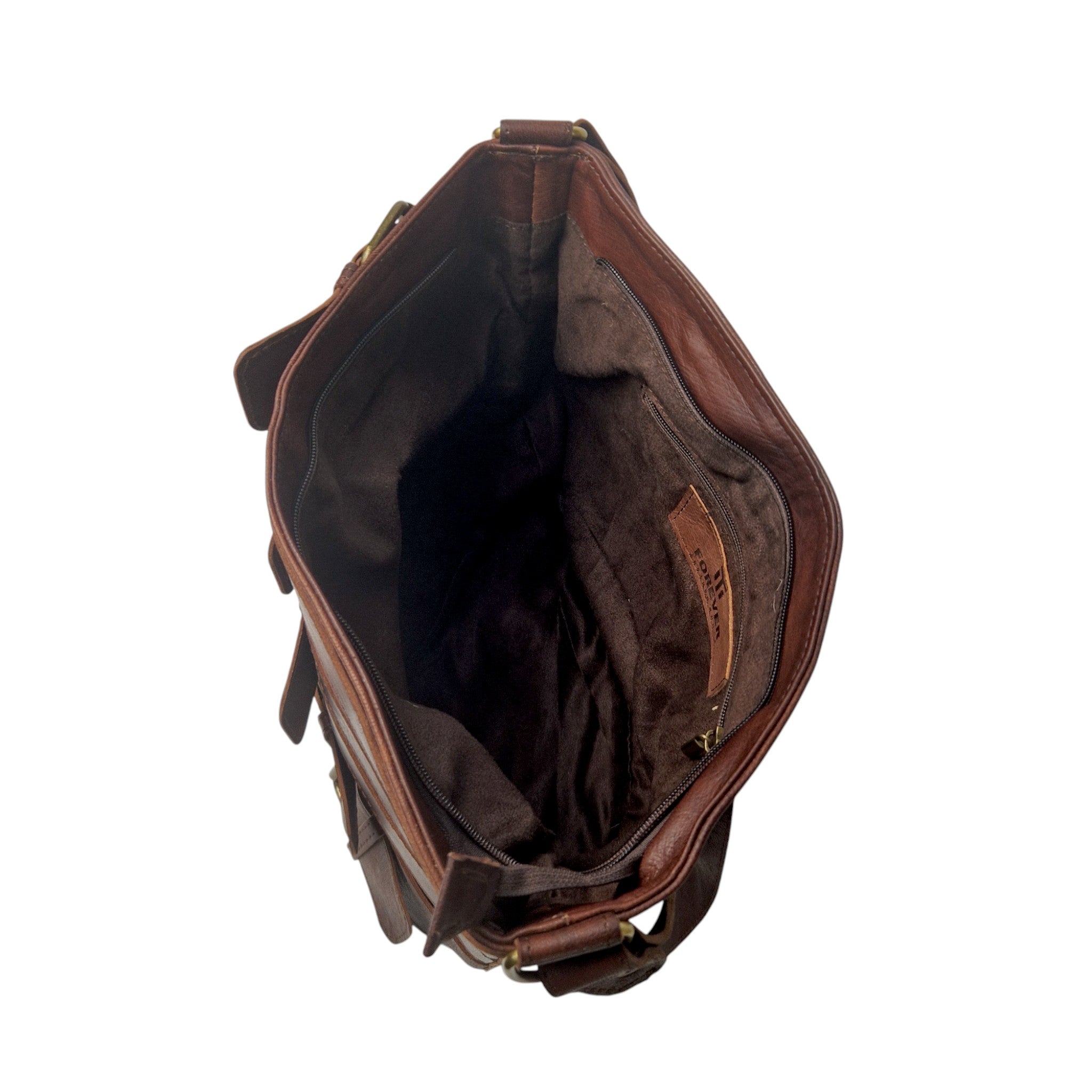Leather Handbag of Buckle