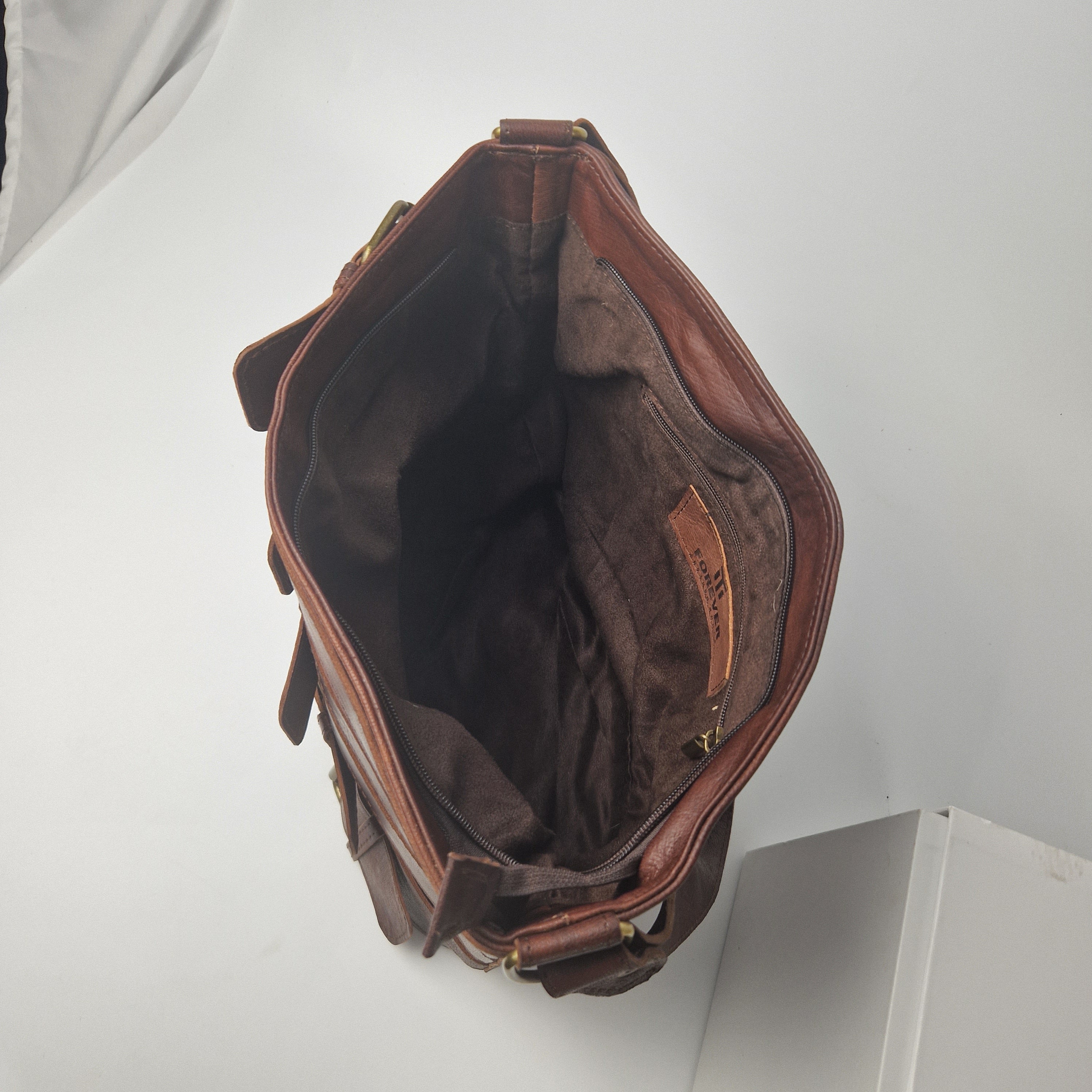 Leather Handbag of Buckle