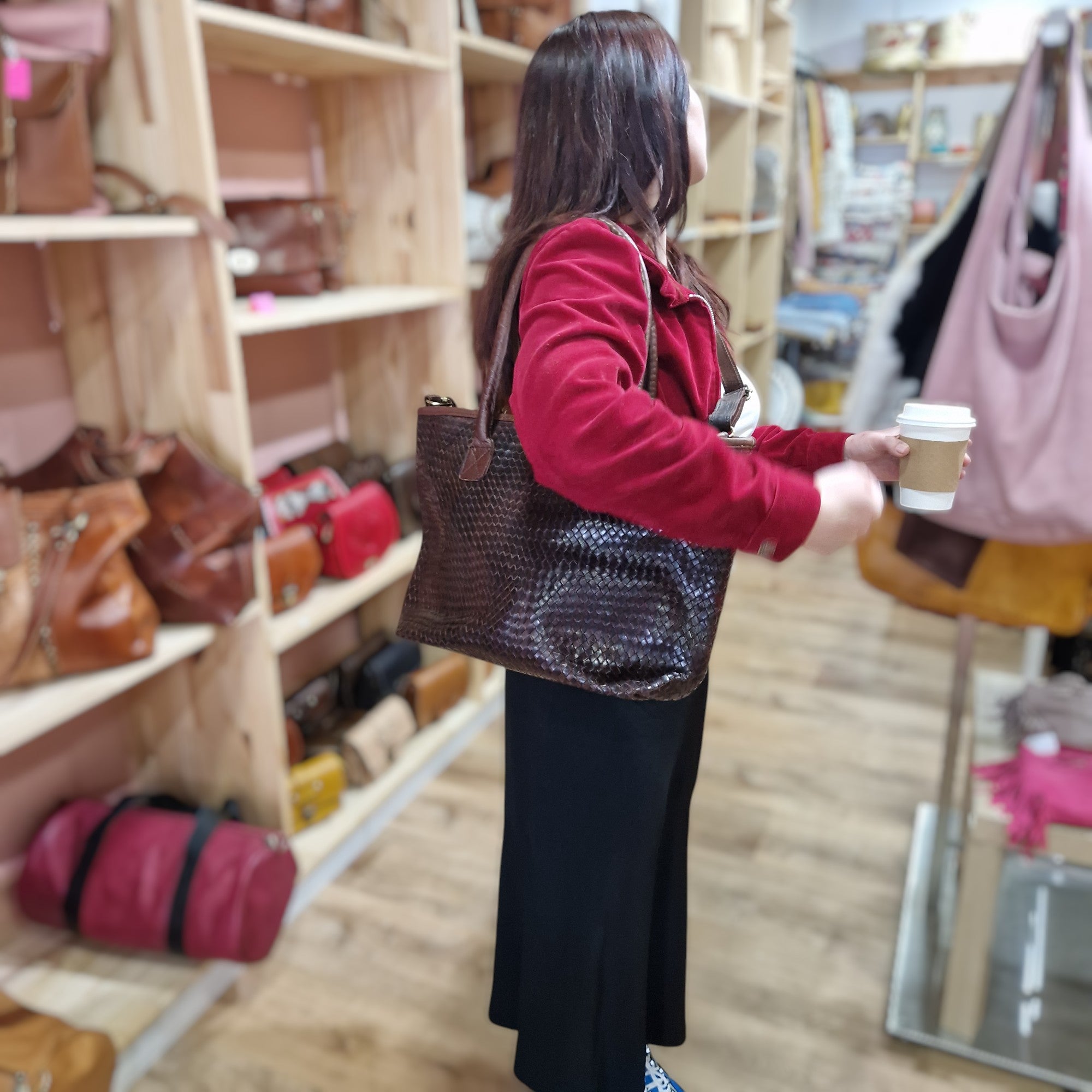 Woven Leather Handbags
