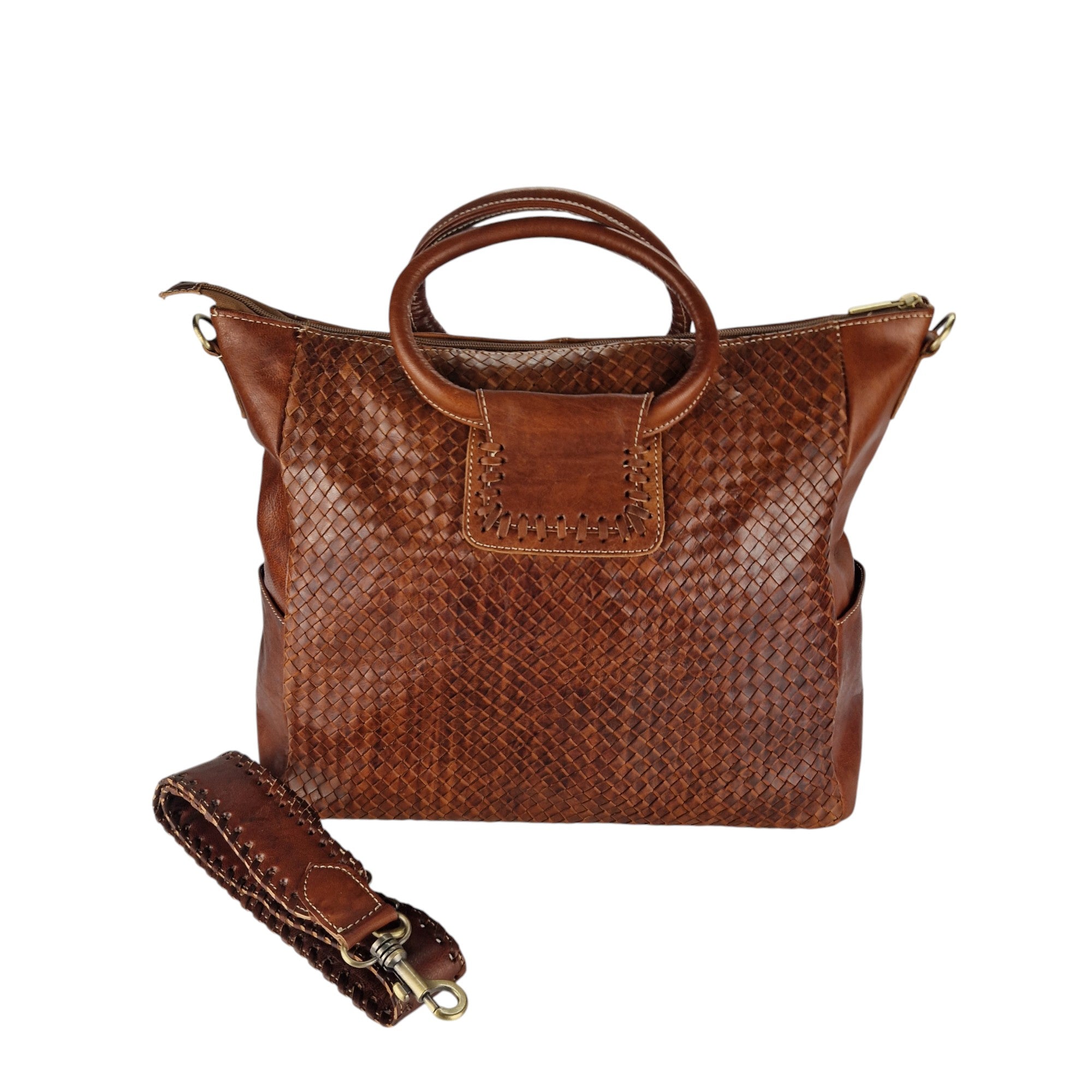 Woven Leather Handbags