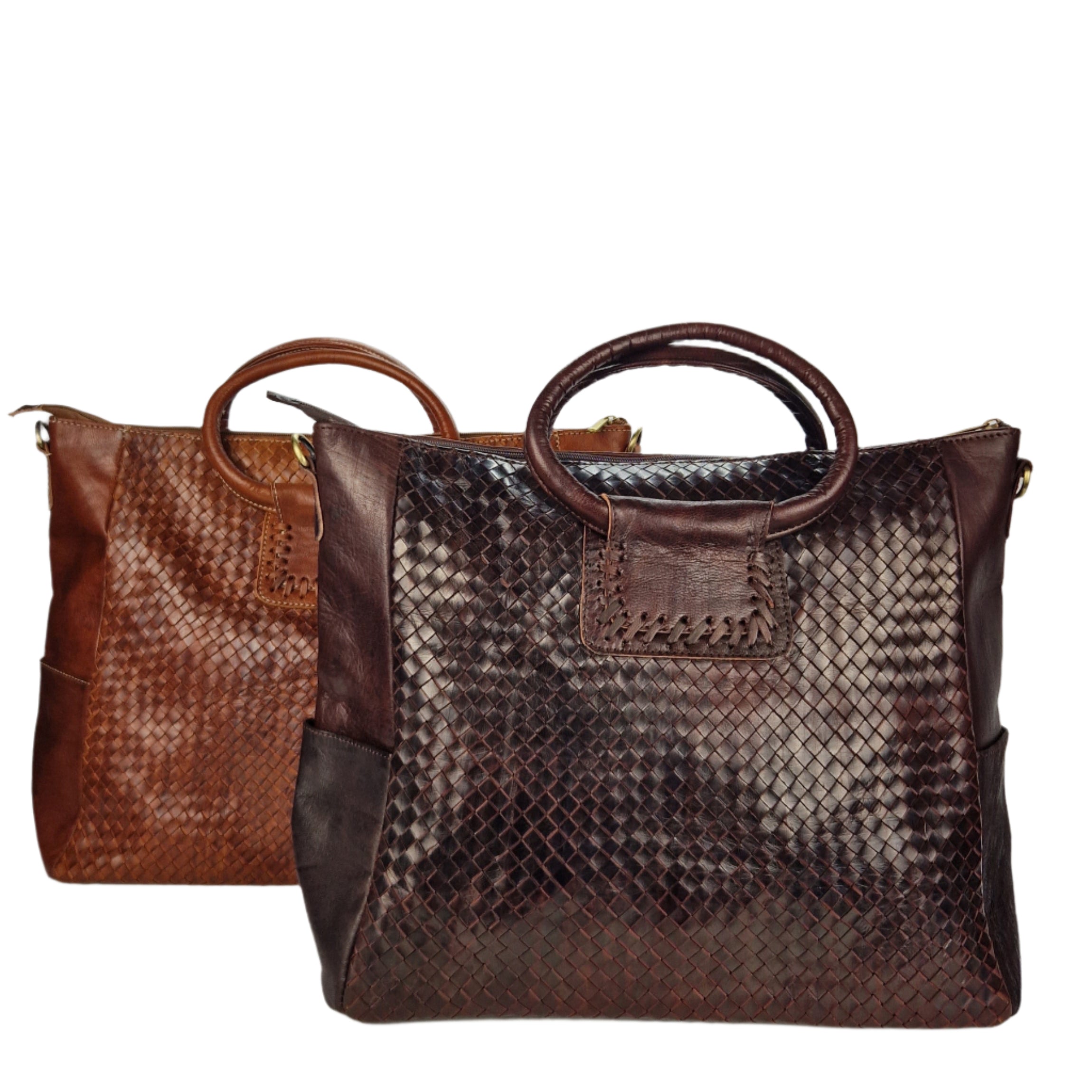 Woven Leather Handbags