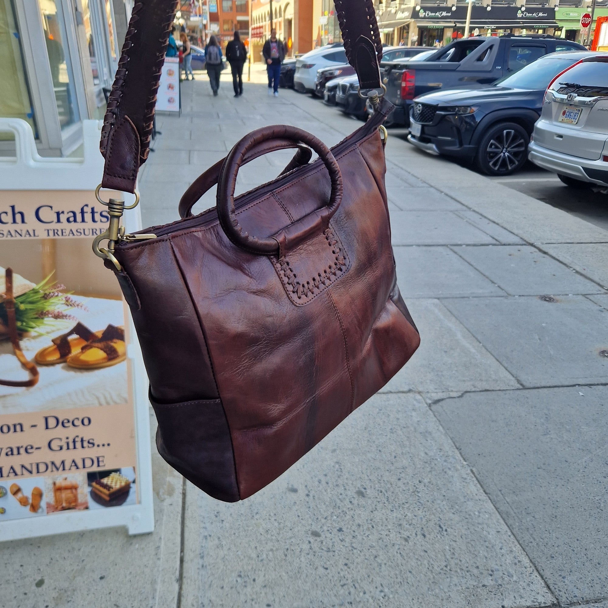 Woven Leather Handbags