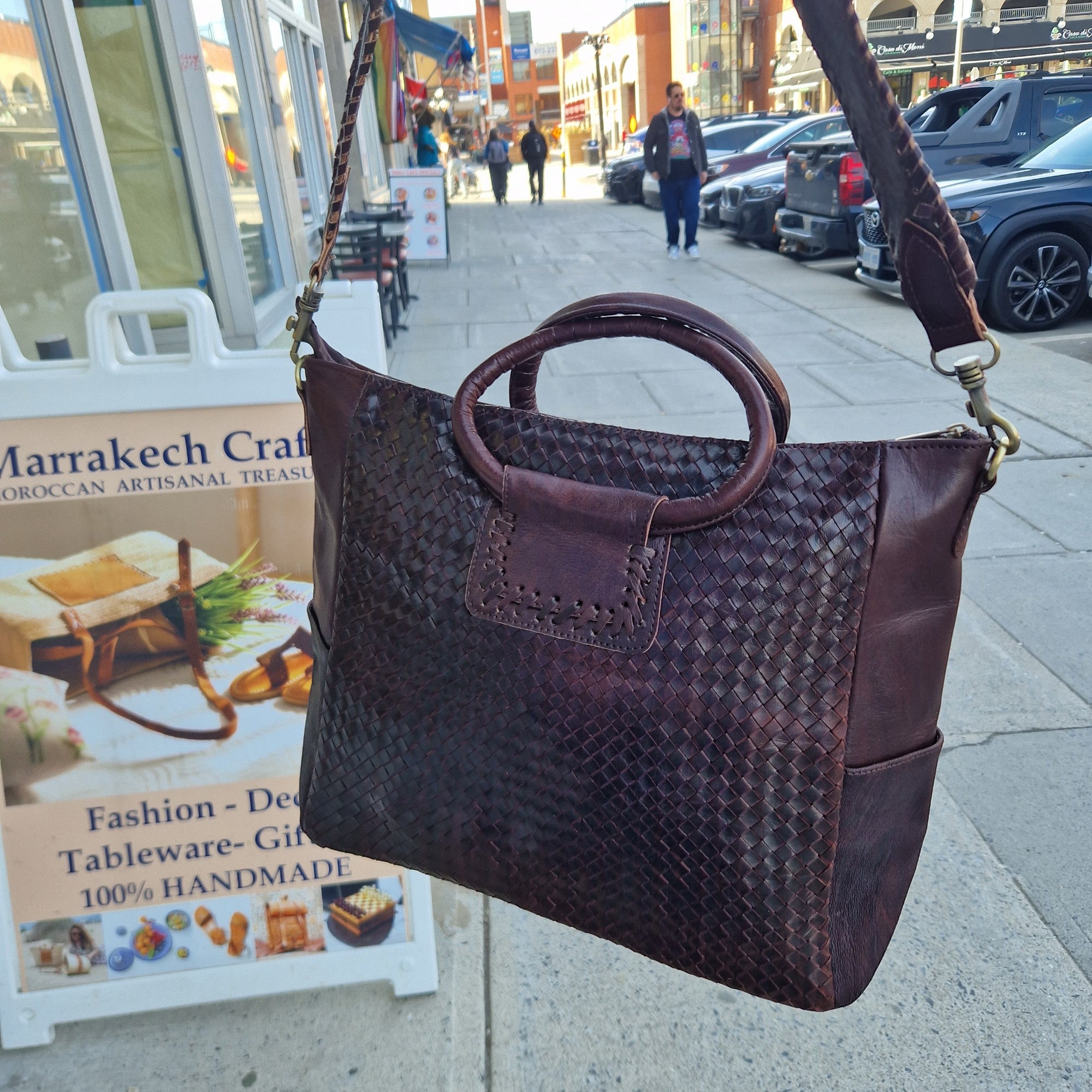 Woven Leather Handbags