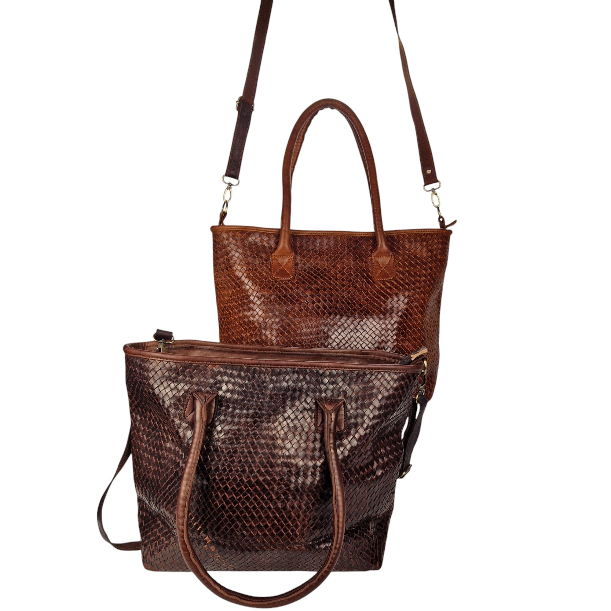 Woven Leather Handbags