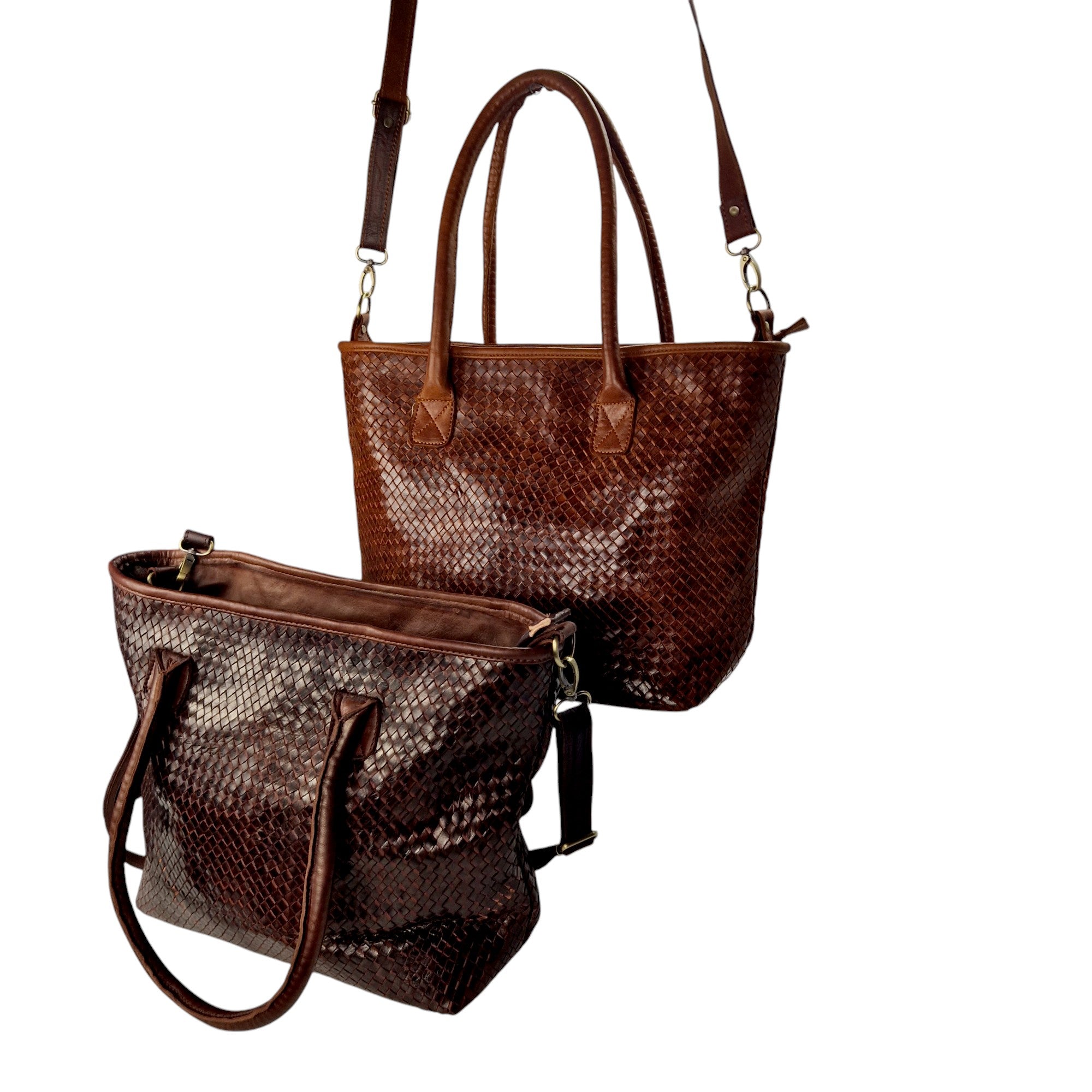 Woven Leather Handbags
