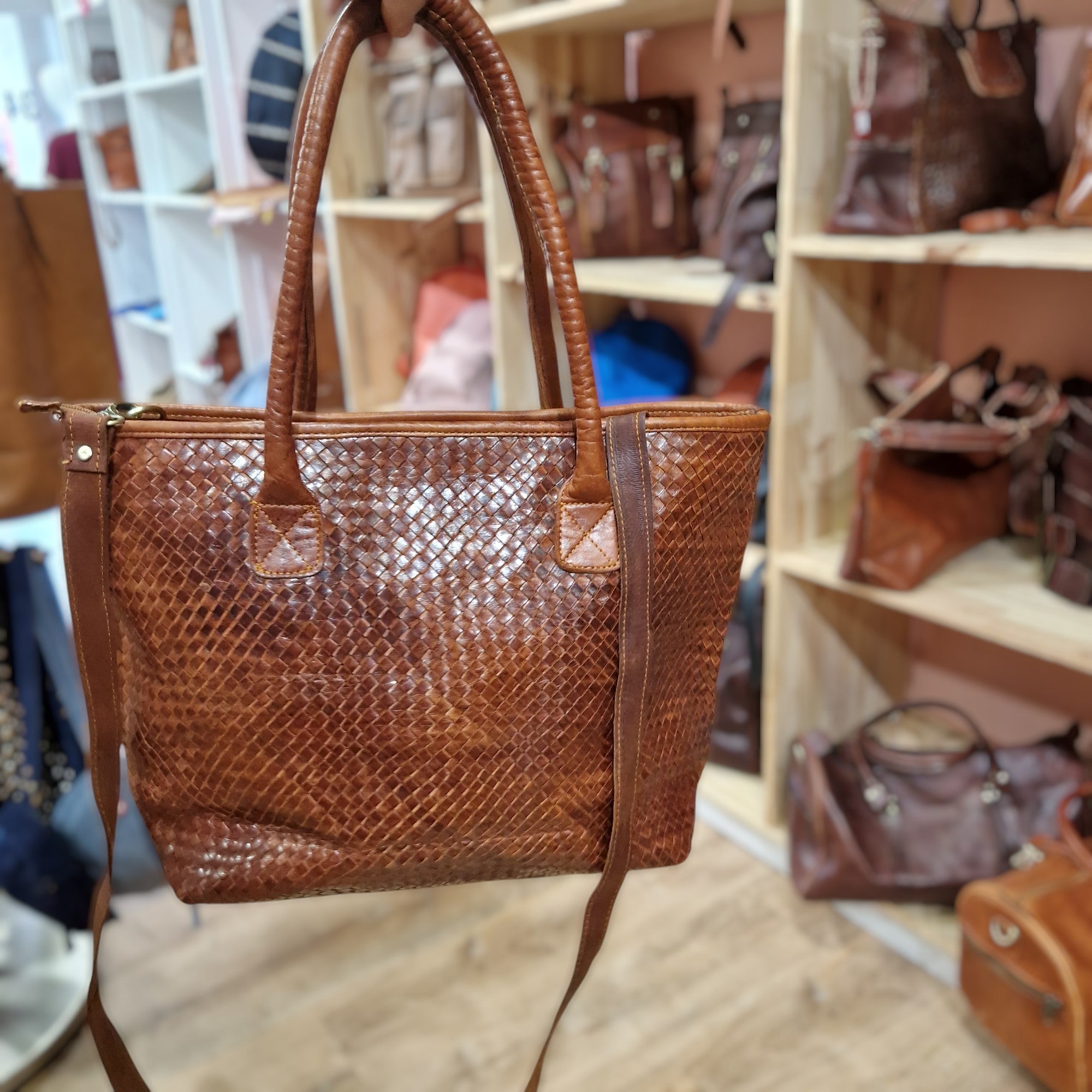 Woven Leather Handbags