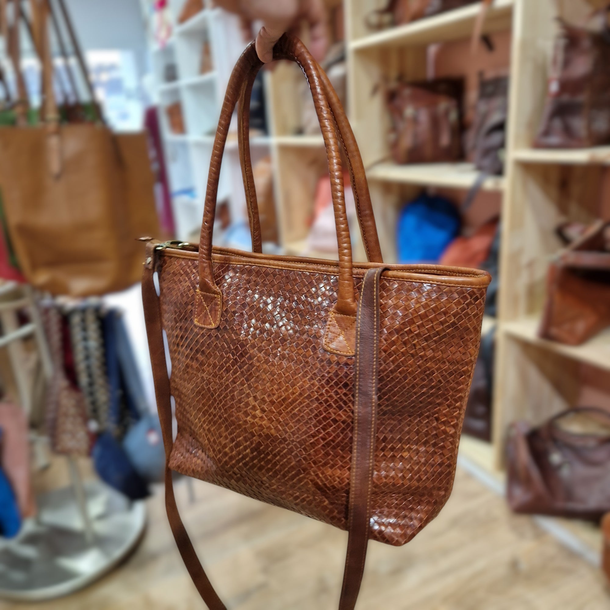 Woven Leather Handbags